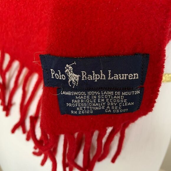 Ralph Lauren 100% lambswool scarf - Picture 4 of 5